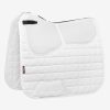 Saddle Pads LeMieux | Lemieux White Prosorb Square Dressage Saddle Pad In Large