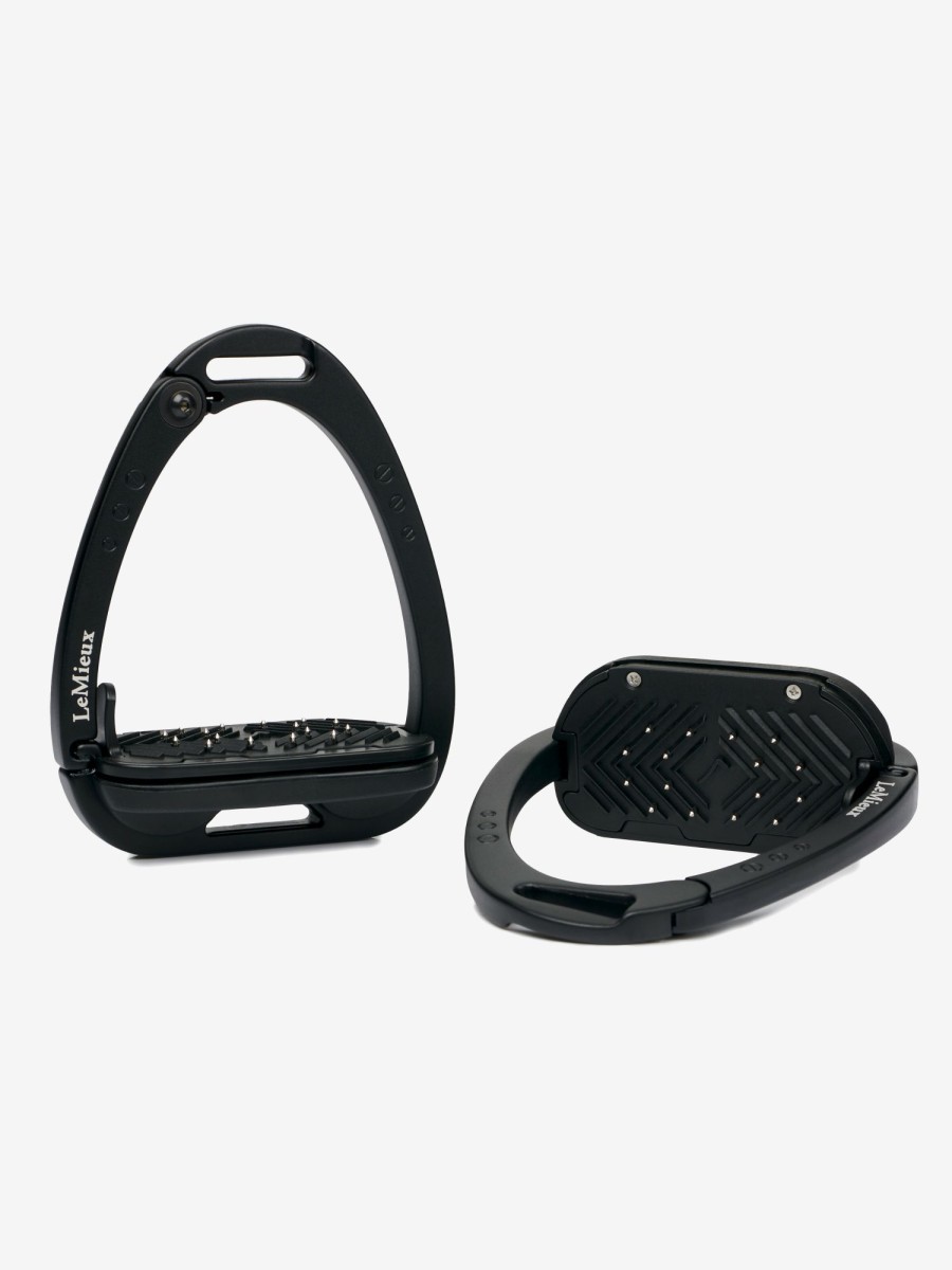 Horse LeMieux Stirrups & Leathers | Vector Control Stirrup Black One Size