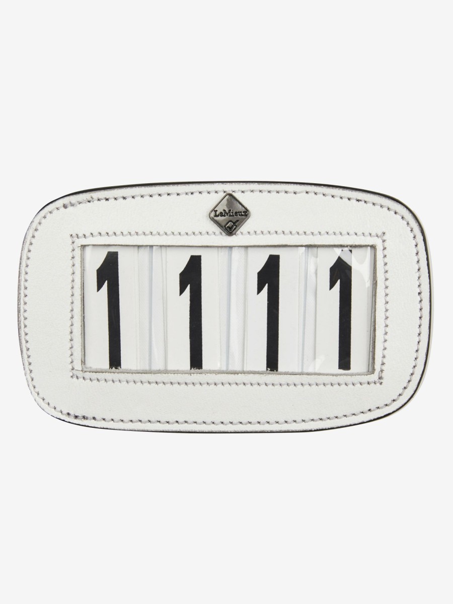 Horse LeMieux Accessories | Saddle Number Holder White 4 Spaces One Size