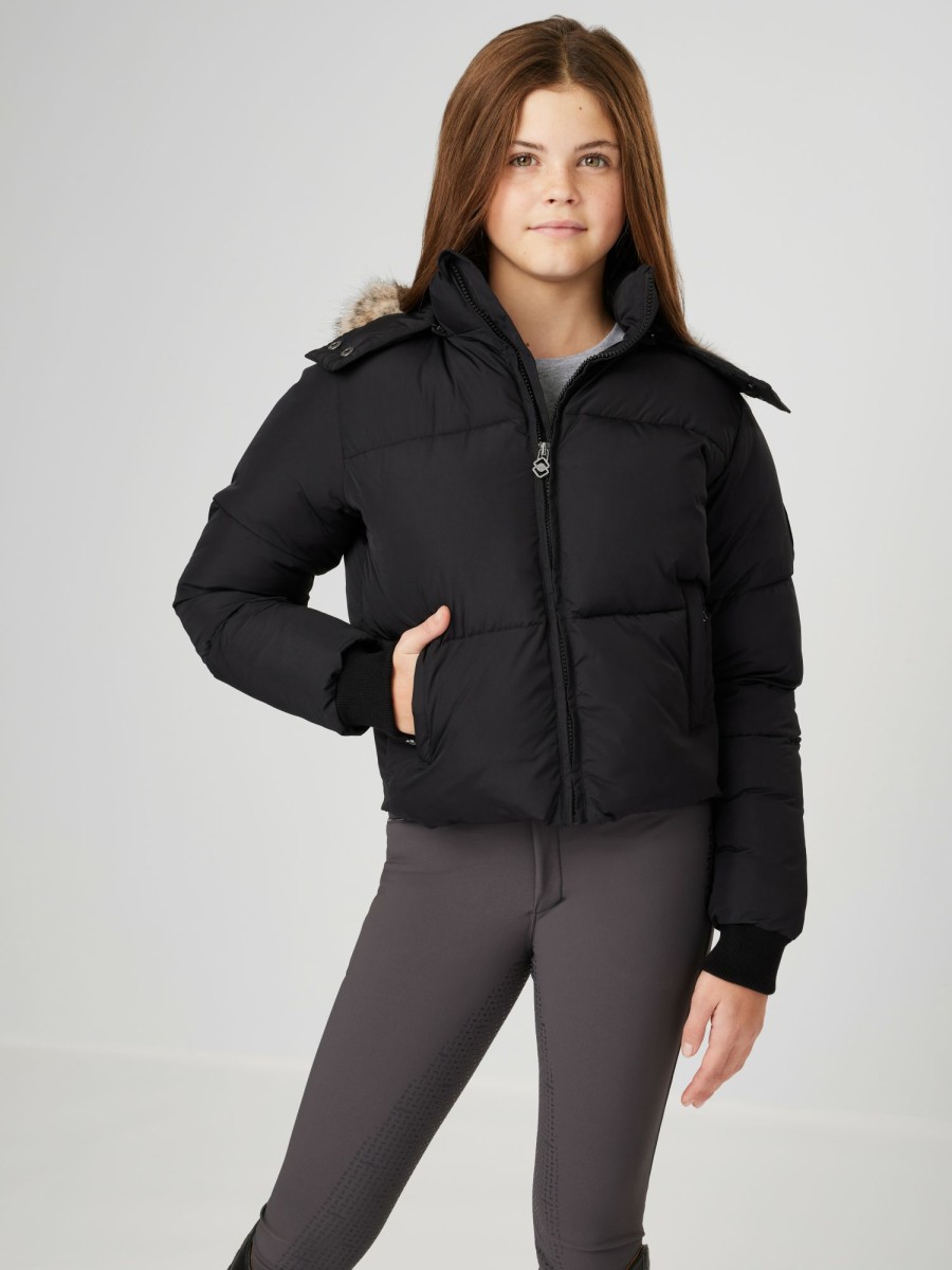 Clothing LeMieux Coats & Jackets | Young Rider Gia Puffer Jacket Black