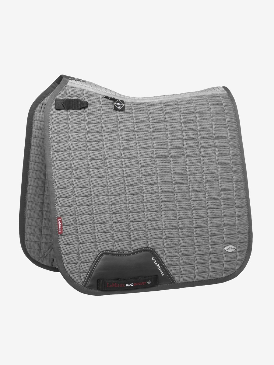 Saddle Pads LeMieux | Self-Cool Dressage Square Polar Grey Large