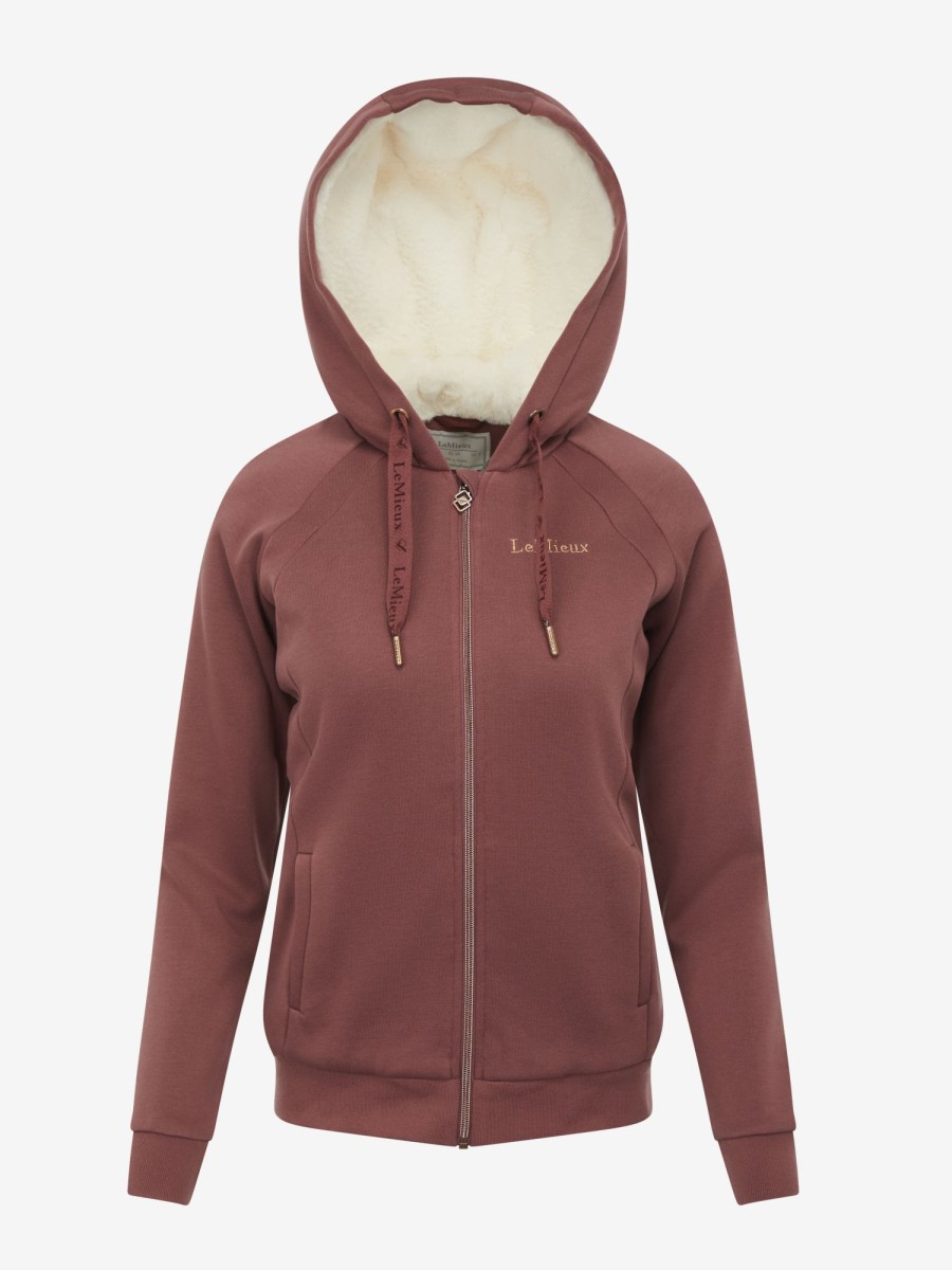 Clothing LeMieux Hoodies & Jumpers | Sherpa Lined Hoodie Orchid