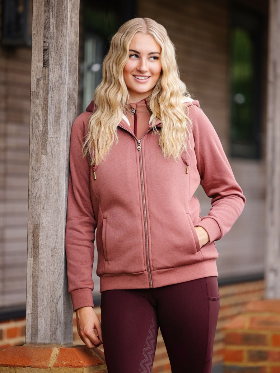 Clothing LeMieux Hoodies & Jumpers | Sherpa Lined Hoodie Orchid