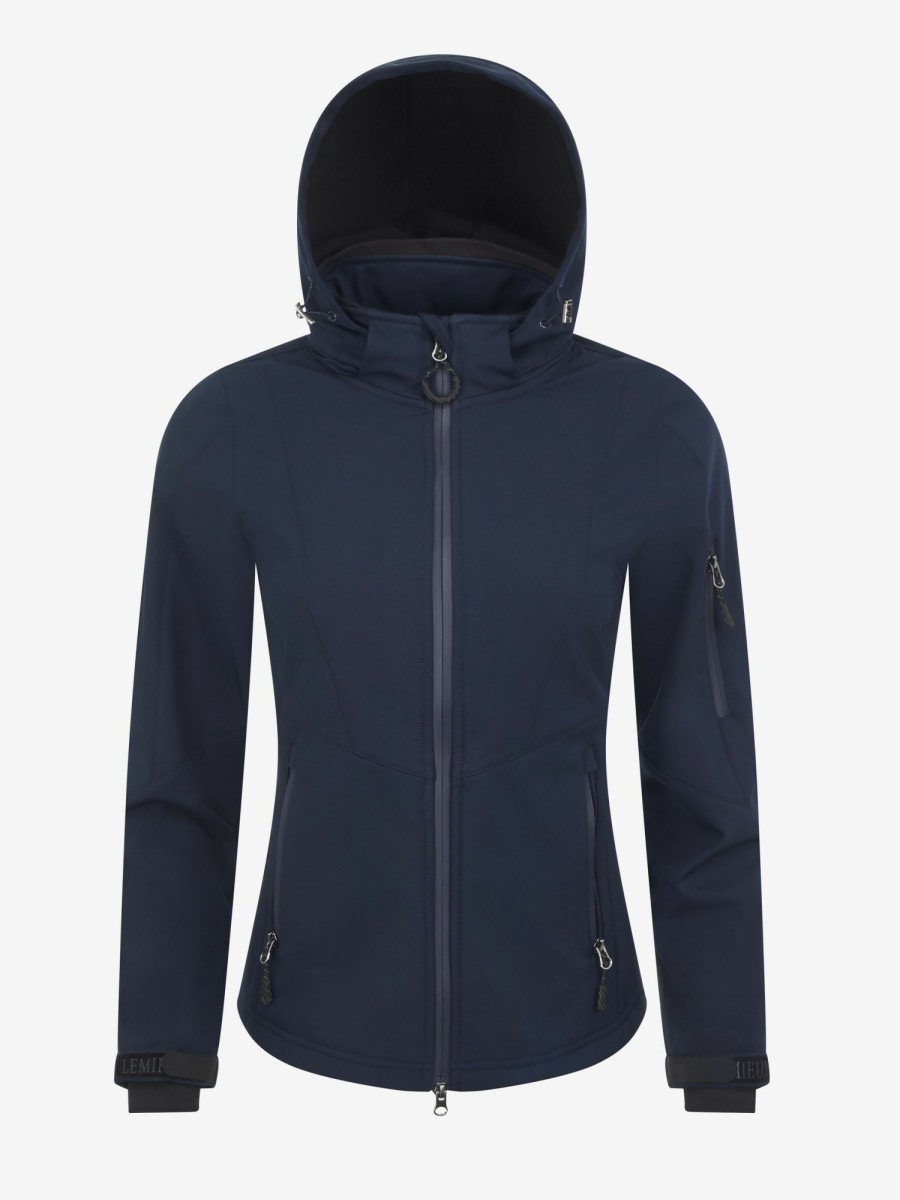 Clothing LeMieux Coats & Jackets | Celine Soft Shell Jacket Navy