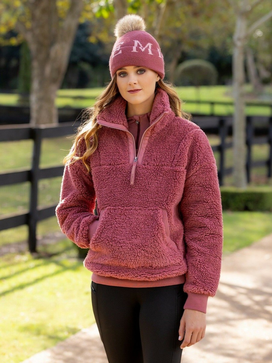 Clothing LeMieux Hoodies & Jumpers | Tara Teddy Fleece Orchid