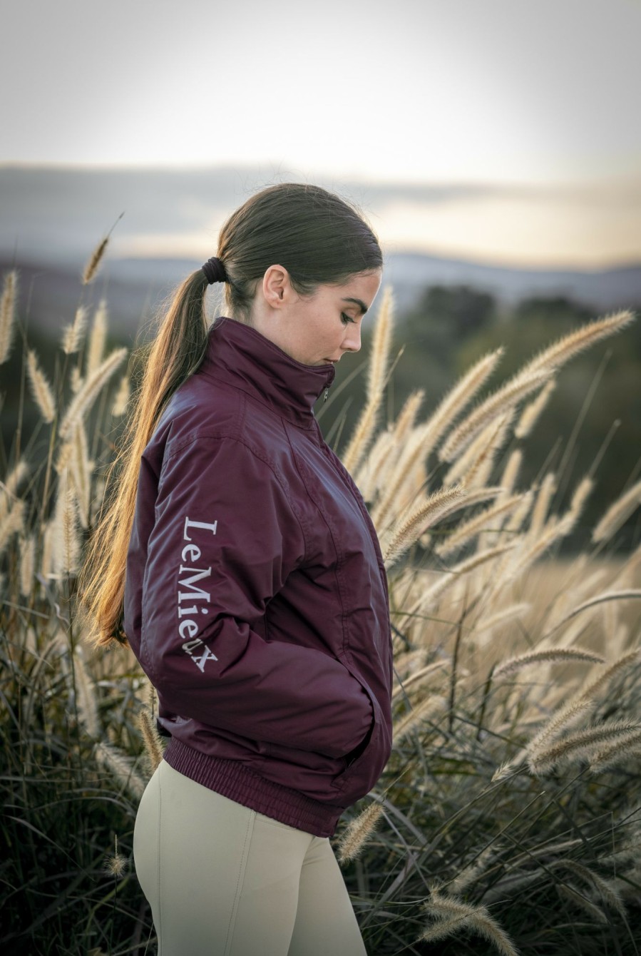 Clothing LeMieux Coats & Jackets | Team Crew Jacket Burgundy