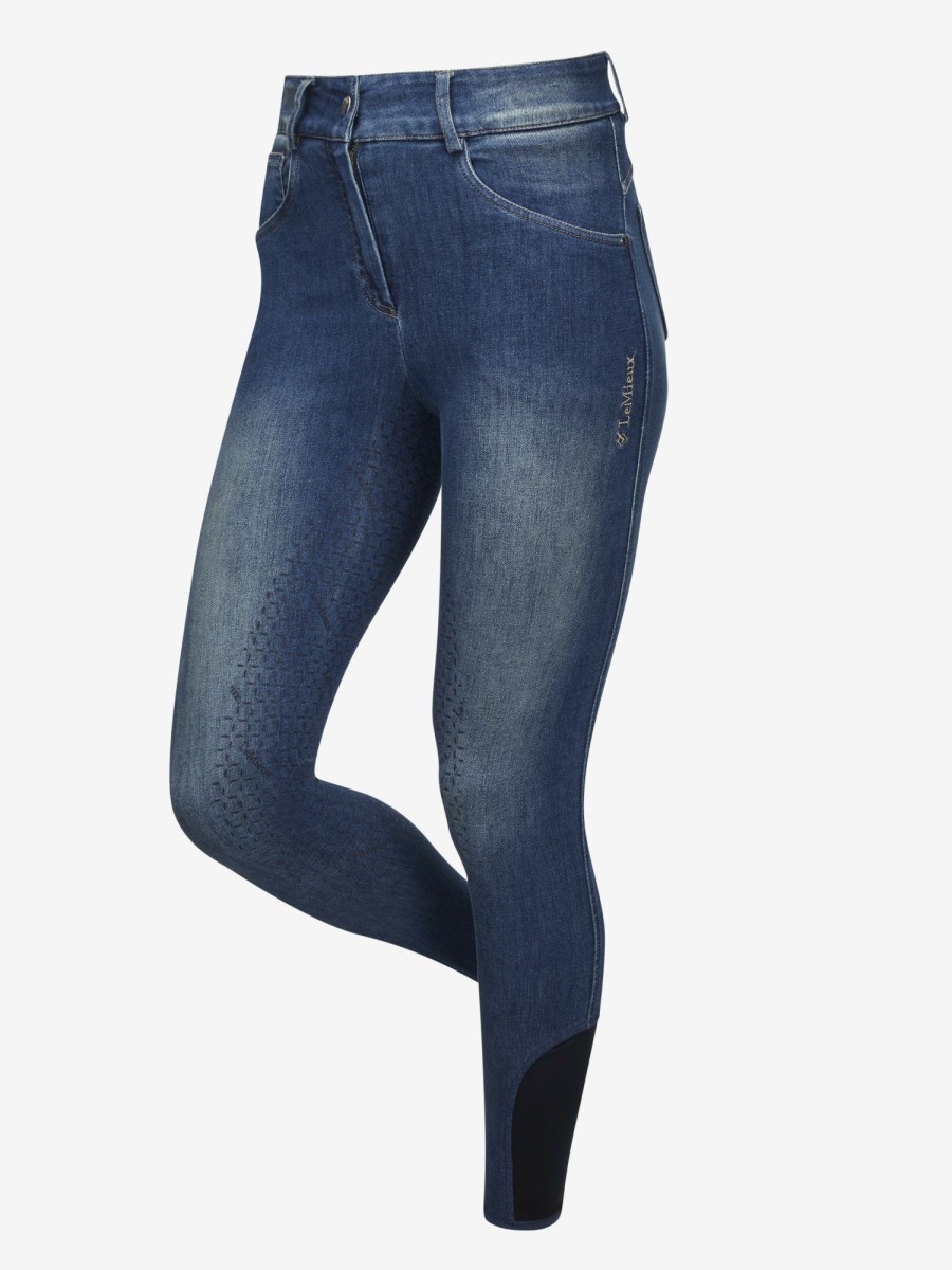 Clothing LeMieux Breeches & Jodhpurs | Anneka Denim Breech Navy