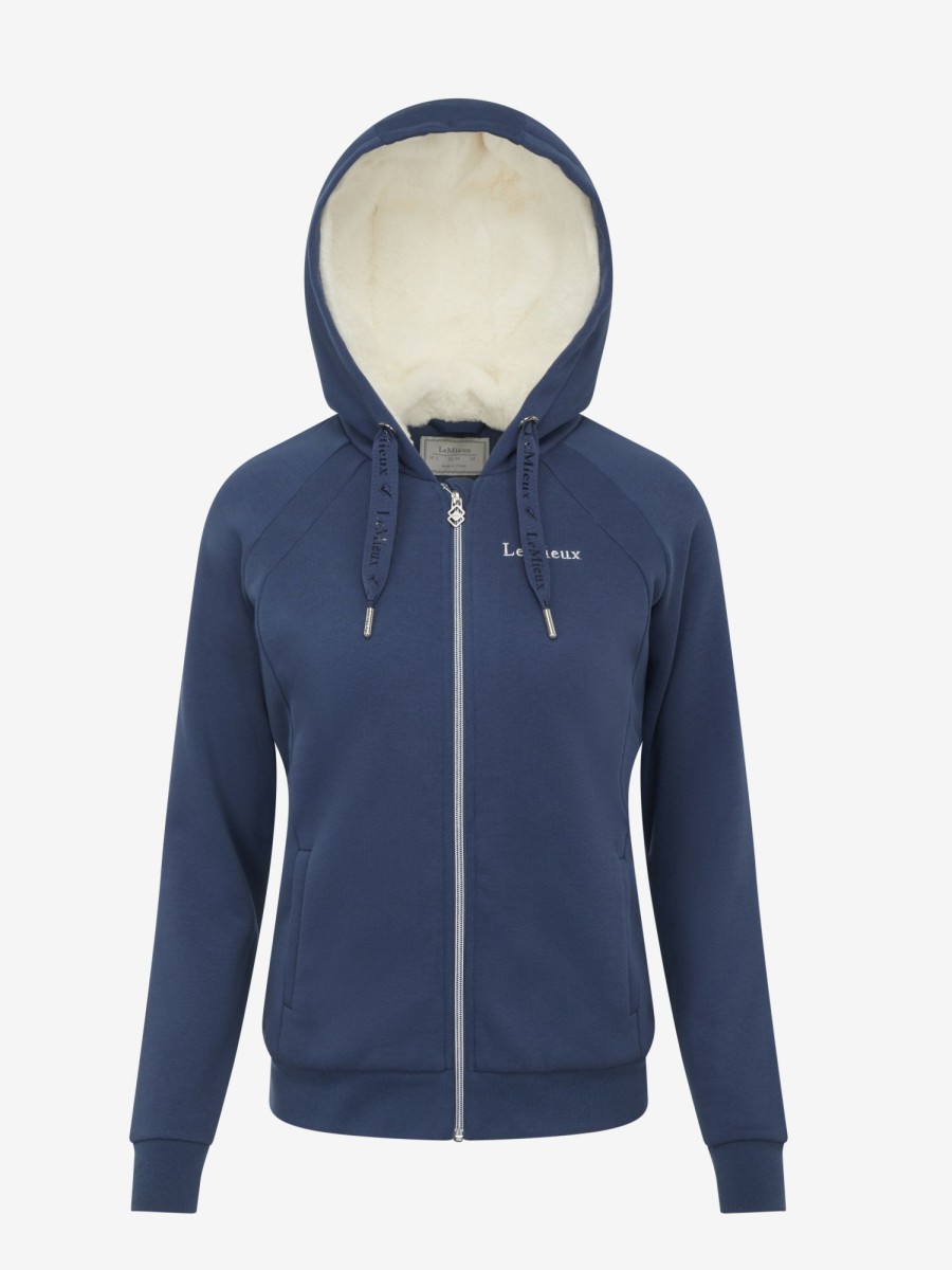 Clothing LeMieux Hoodies & Jumpers | Sherpa Lined Hoodie Atlantic