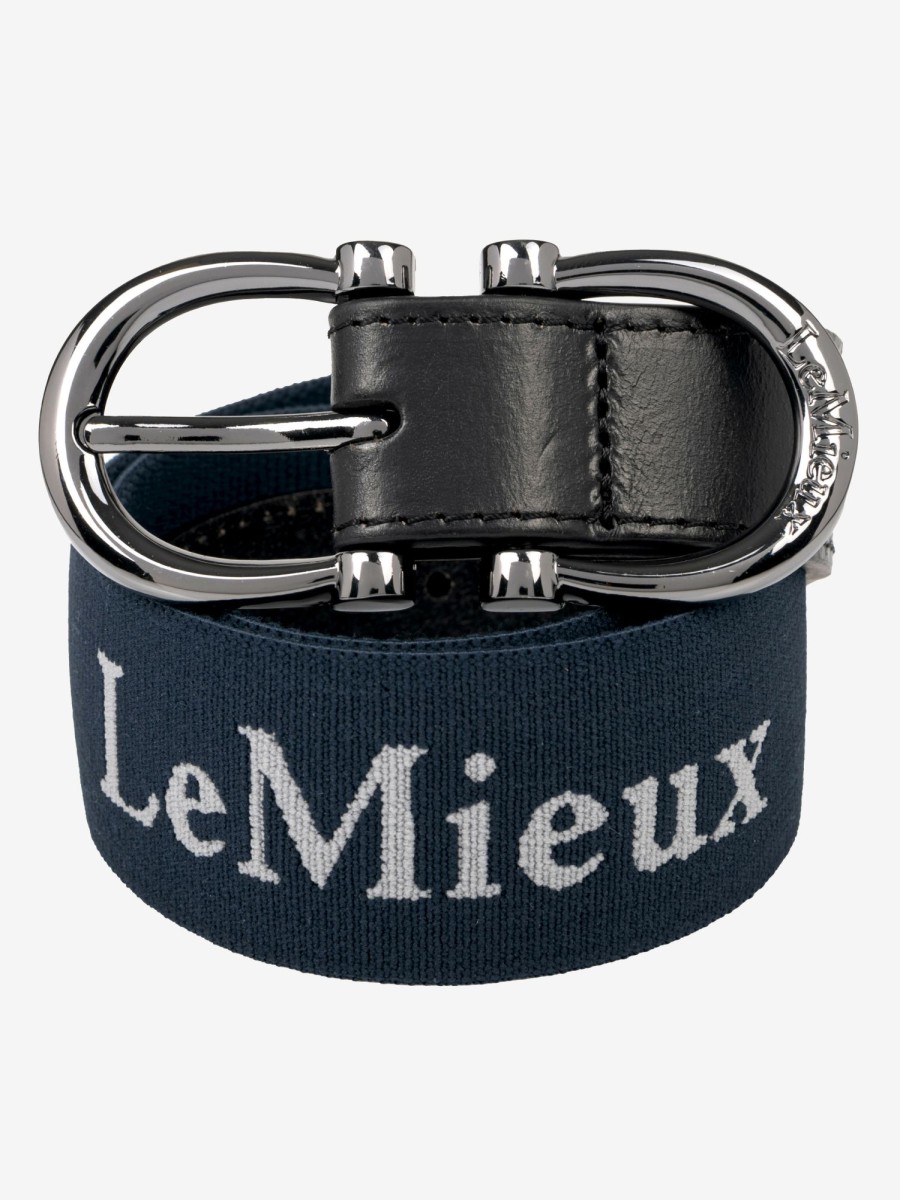 Clothing LeMieux Competition Wear | Elasticated Belt Navy