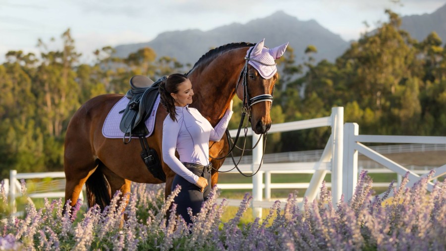 Saddle Pads LeMieux | Suede Dressage Square Wisteria