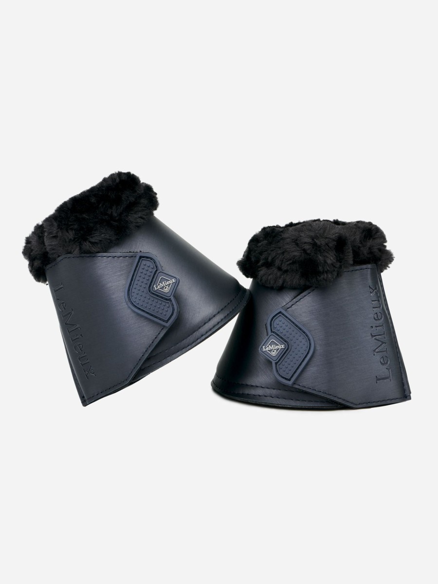 Horse LeMieux Overreach Boots | Fleece Edged Over Reach Boots Twilight Navy