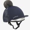 Clothing LeMieux Hat Silks | Eleanor Pom Hat Silk Navy One Size