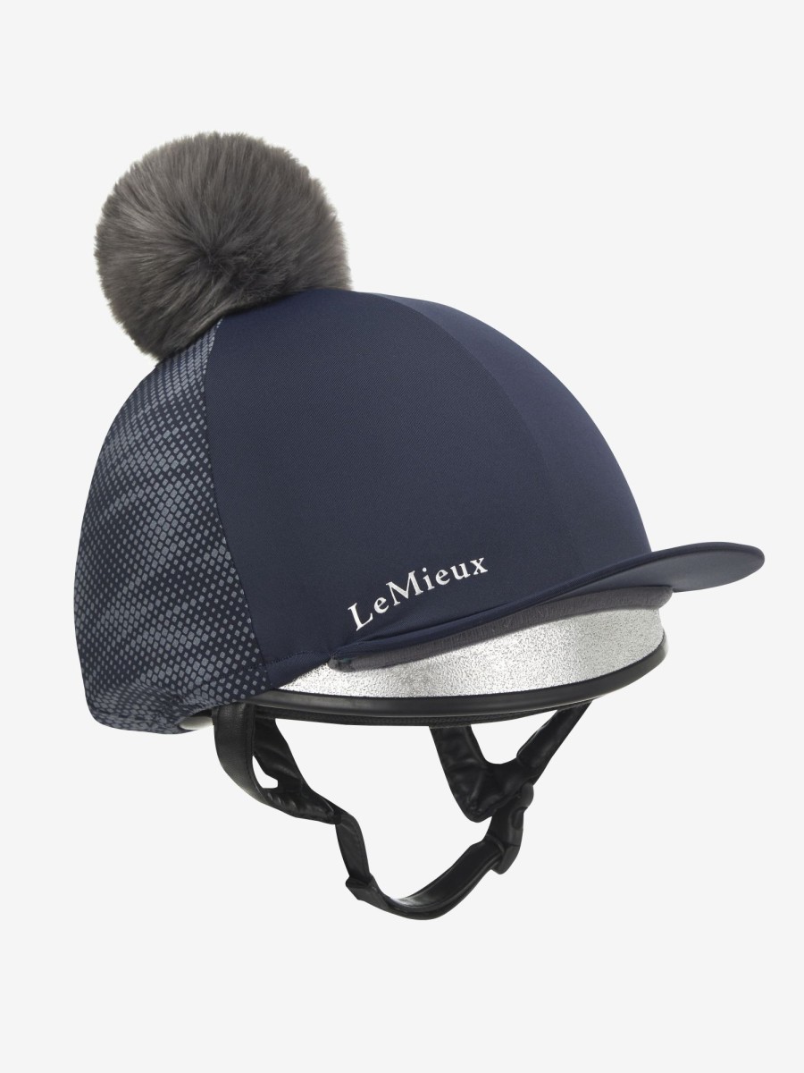 Clothing LeMieux Hat Silks | Eleanor Pom Hat Silk Navy One Size