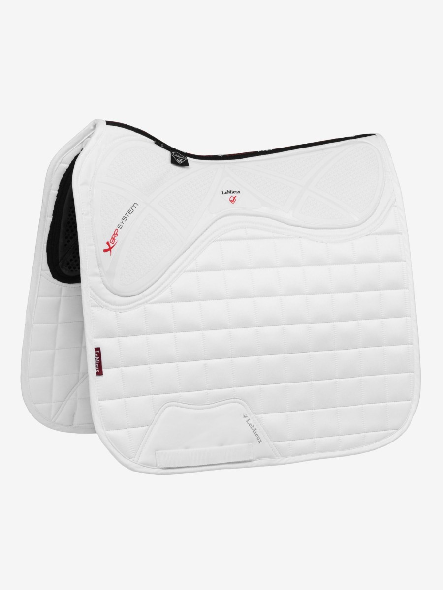 Saddle Pads LeMieux | X-Grip Twin Sided Dressage Square White Large