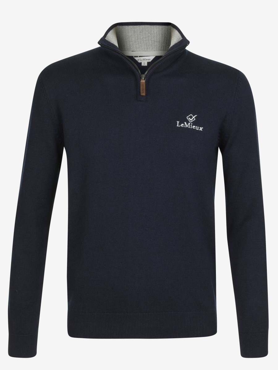 Clothing LeMieux Hoodies & Jumpers | Mens Jumper Navy