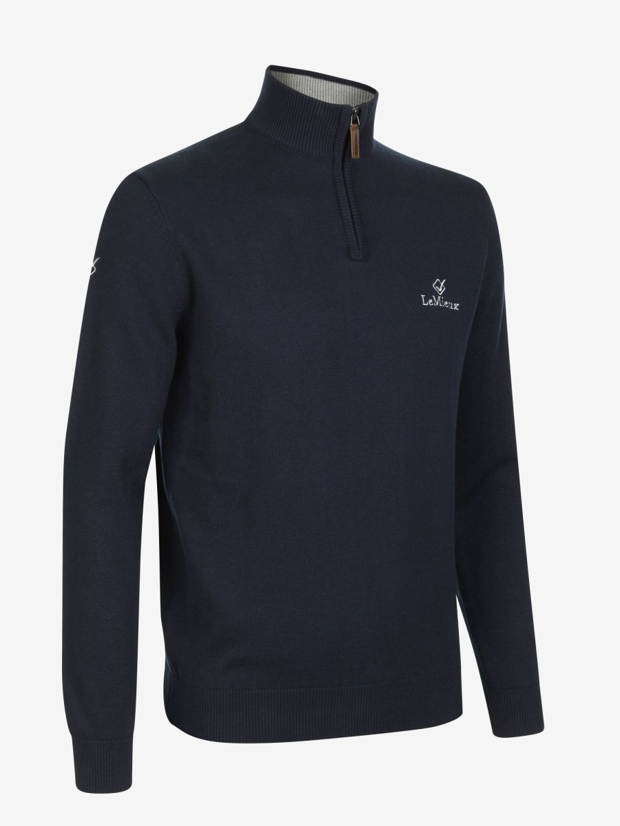 Clothing LeMieux Hoodies & Jumpers | Mens Jumper Navy