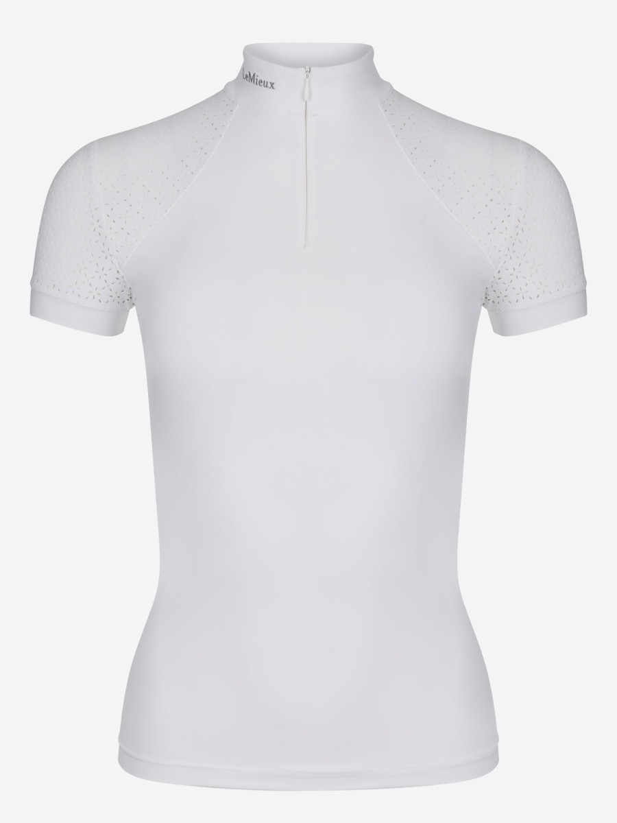 Discipline LeMieux Tops | Olivia Short Sleeve Show Shirt White