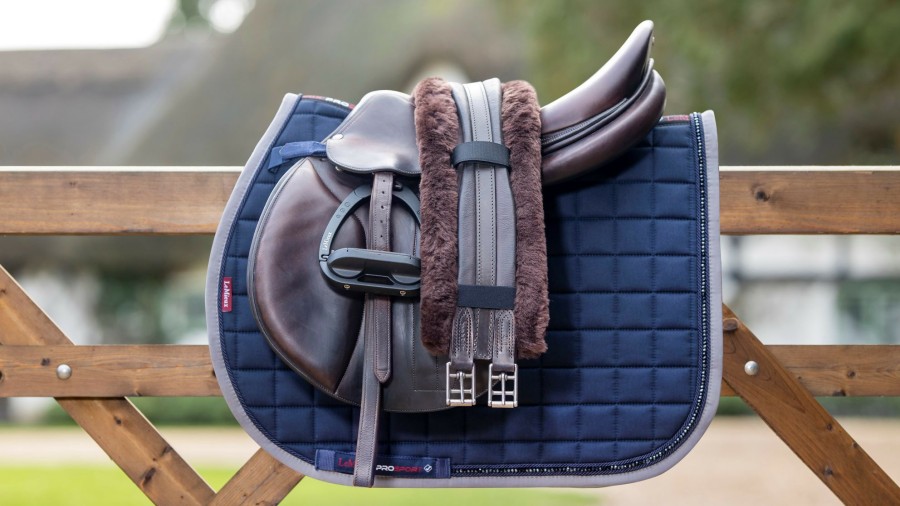 Saddle Pads LeMieux | Diamante Jumping Square Navy Large