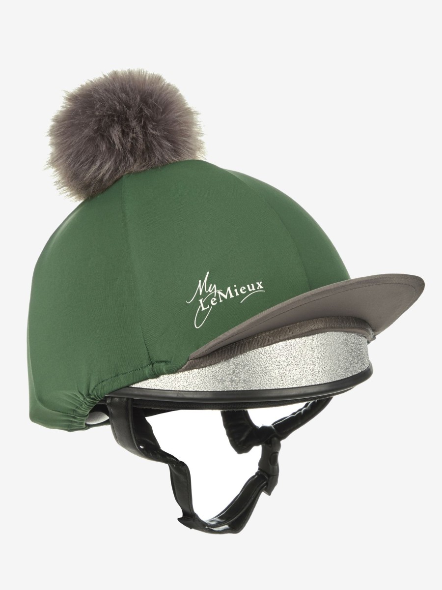 Clothing LeMieux Hat Silks | Pom Hat Silk Hunter Green One Size