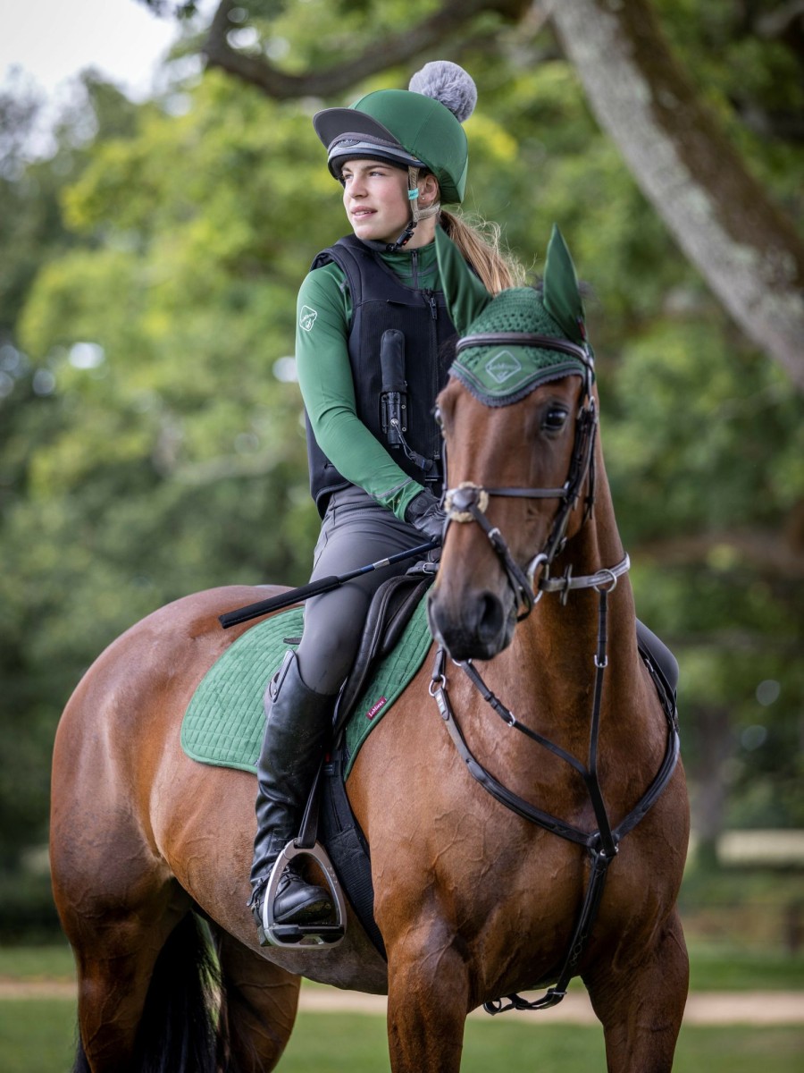 Clothing LeMieux Hat Silks | Pom Hat Silk Hunter Green One Size