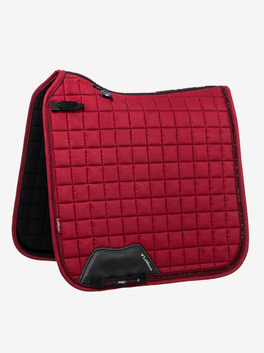 Saddle Pads LeMieux | Diamante Dressage Square Burgundy Large