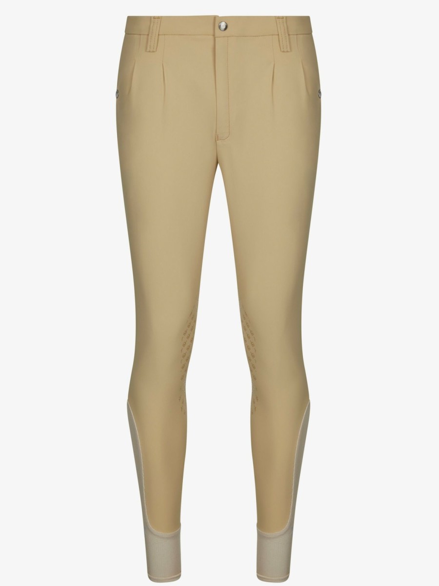 Clothing LeMieux Breeches | Mens Elite Classic Pleated Breech Beige