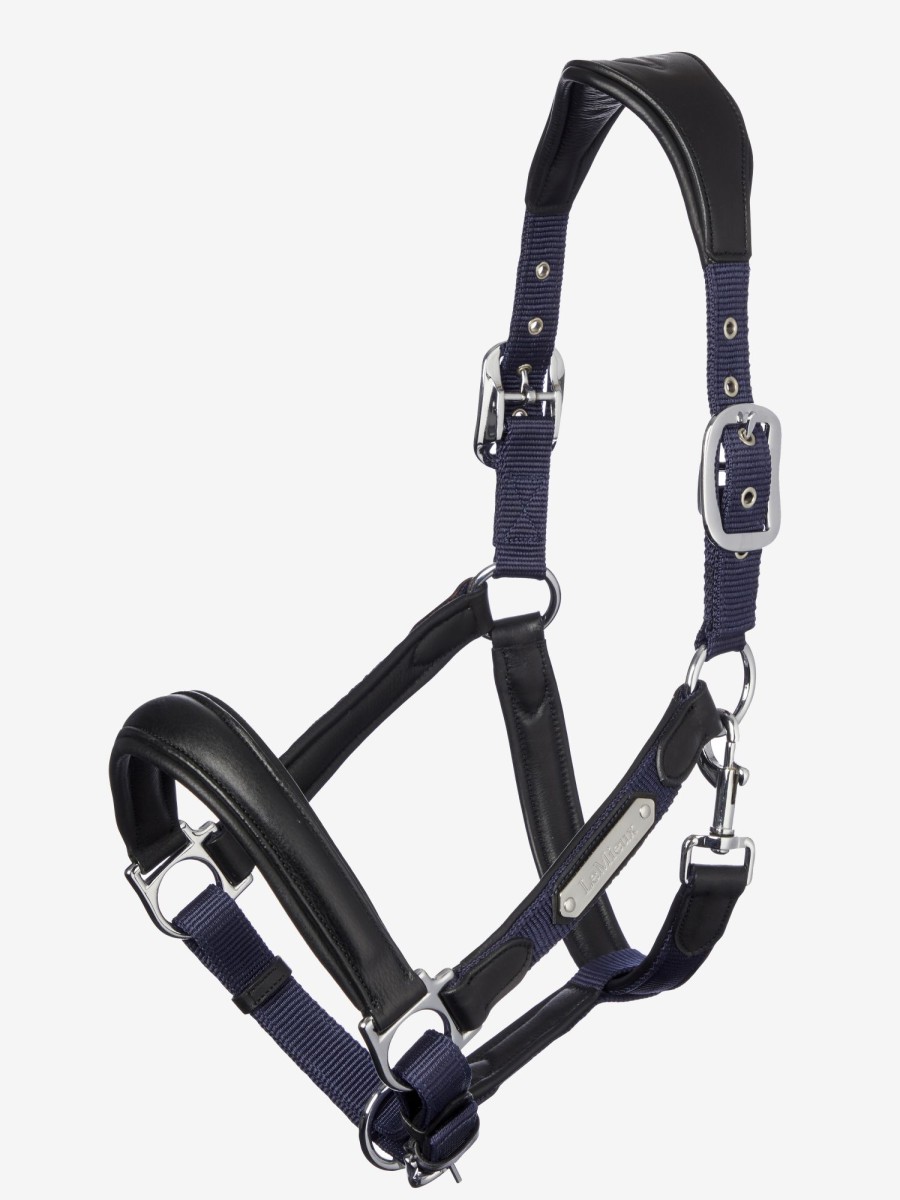 Horse LeMieux Leather Headcollars | Capella Headcollar Navy