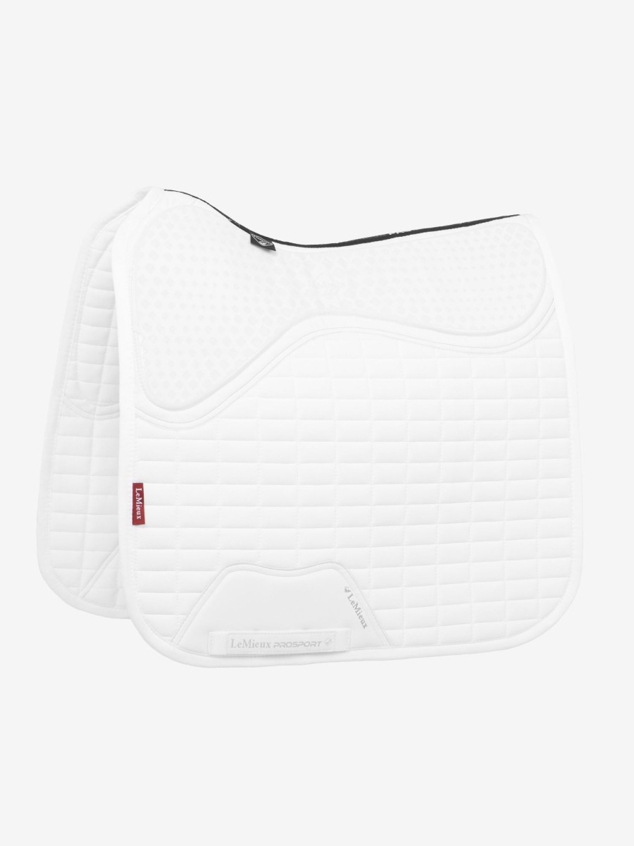 Saddle Pads LeMieux | Le Cool Grip Dressage Pad White One Size