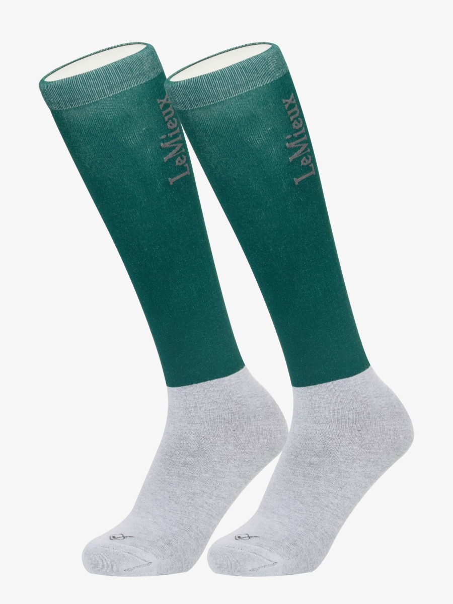 Clothing LeMieux Socks | Competition Socks Spruce (Twin Pack)