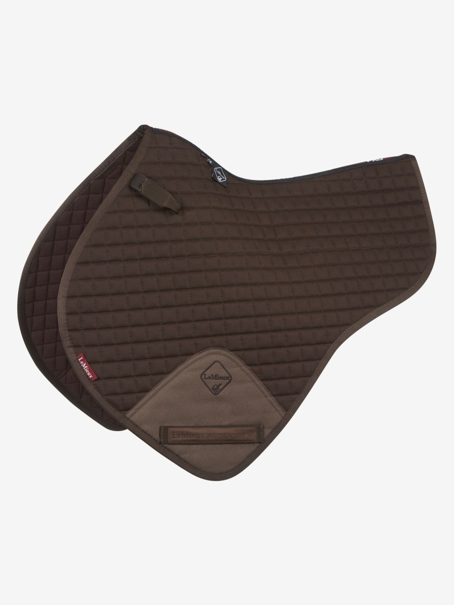 Saddle Pads LeMieux | Cotton Close Contact Half Square Brown Large