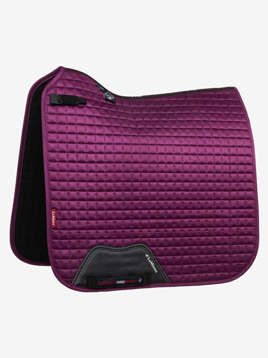 Saddle Pads LeMieux | Suede Dressage Square Plum