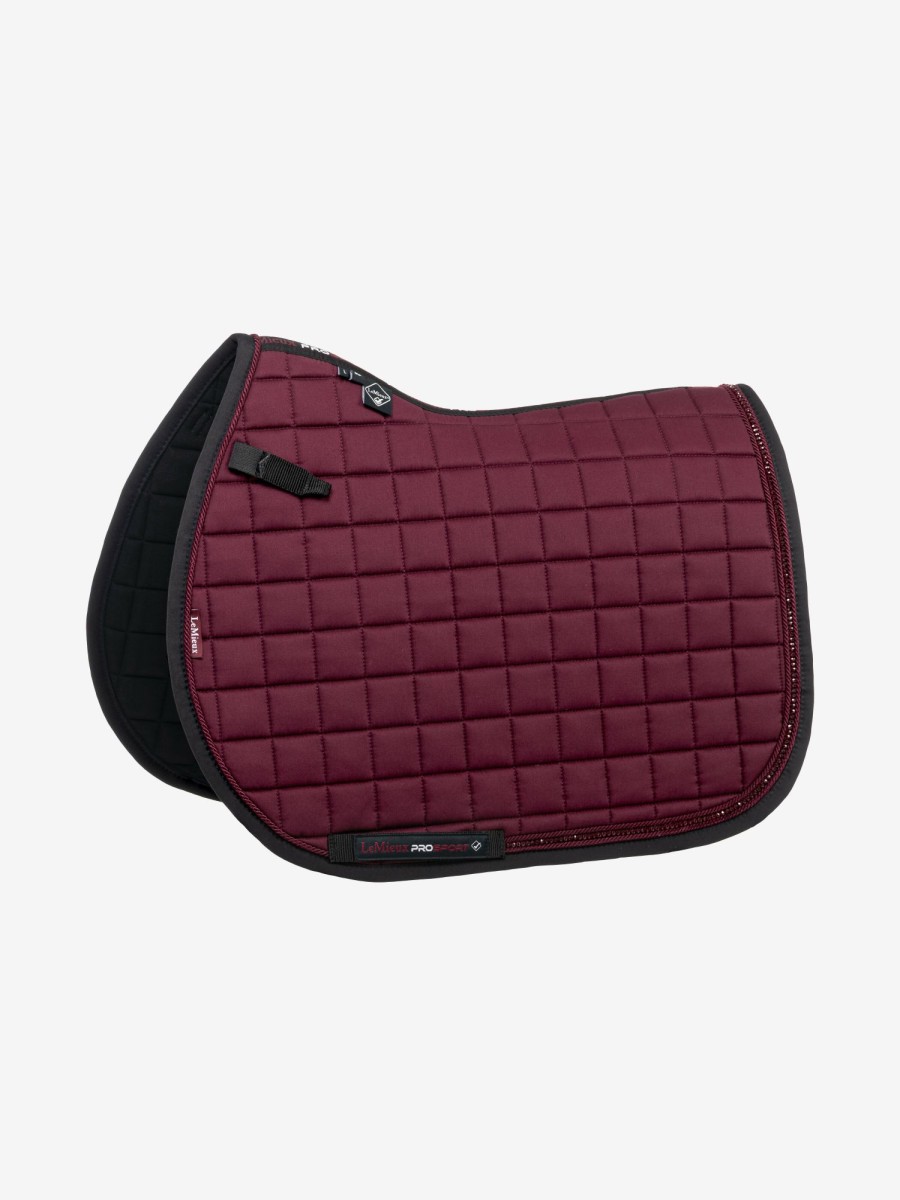 Saddle Pads LeMieux | Diamante Jumping Square Burgundy Large