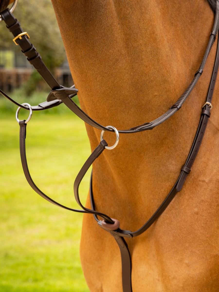 Horse LeMieux Martingales & Breastplates | Arika Running Martingale Brown/Silver