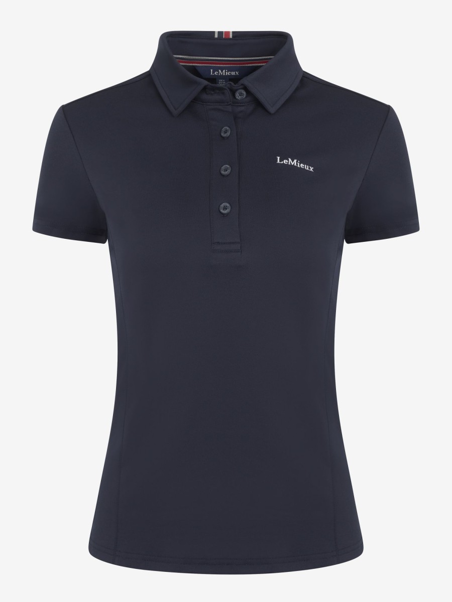 Clothing LeMieux Tops | Ladies Elite Polo Shirt Navy