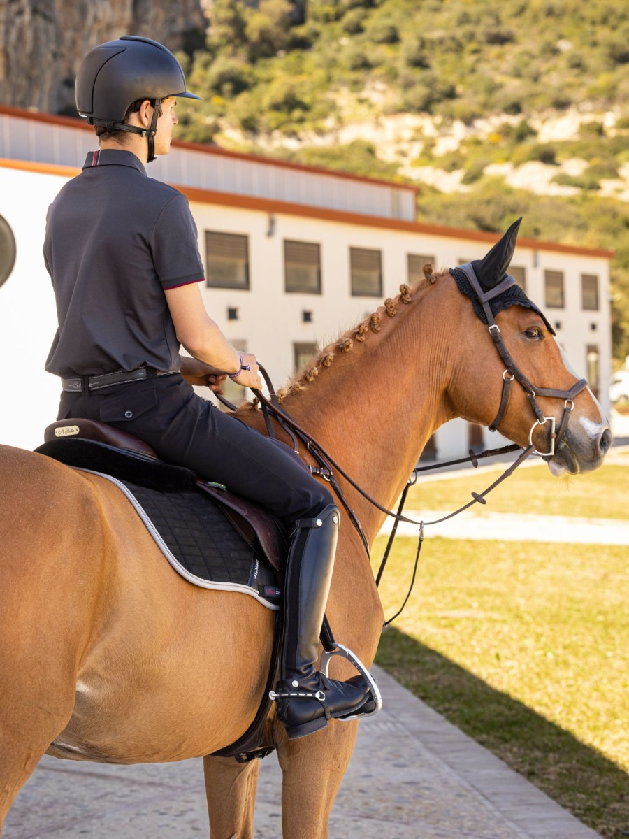 Saddle Pads LeMieux | Suede Eurojump Square Black Large