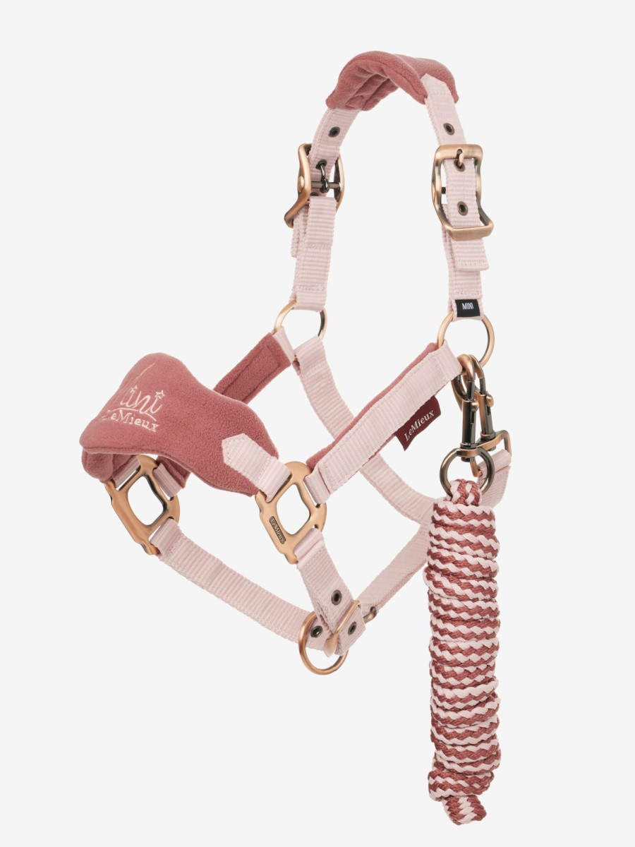 Horse LeMieux Vogue Headcollars | Mini Vogue Headcollar & Leadrope Pink Quartz