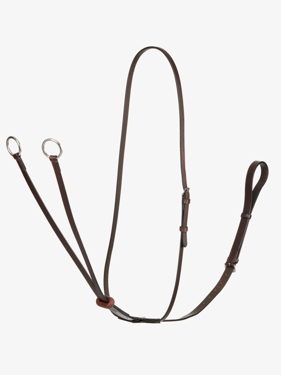 Horse LeMieux Martingales & Breastplates | Arika Running Martingale Havana/Silver