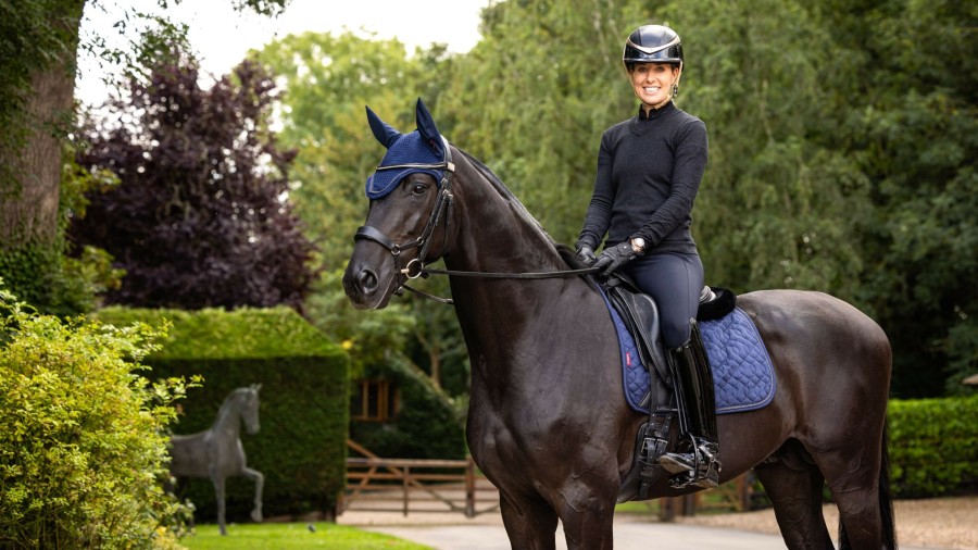 Saddle Pads LeMieux | Crystal Suede Dressage Pad Navy