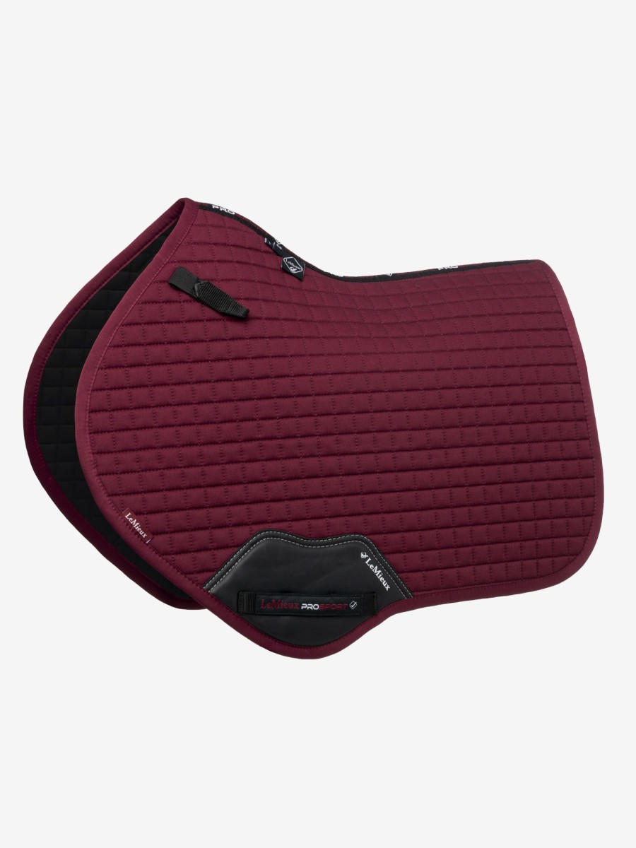 Saddle Pads LeMieux | Cotton Close Contact Square Burgundy