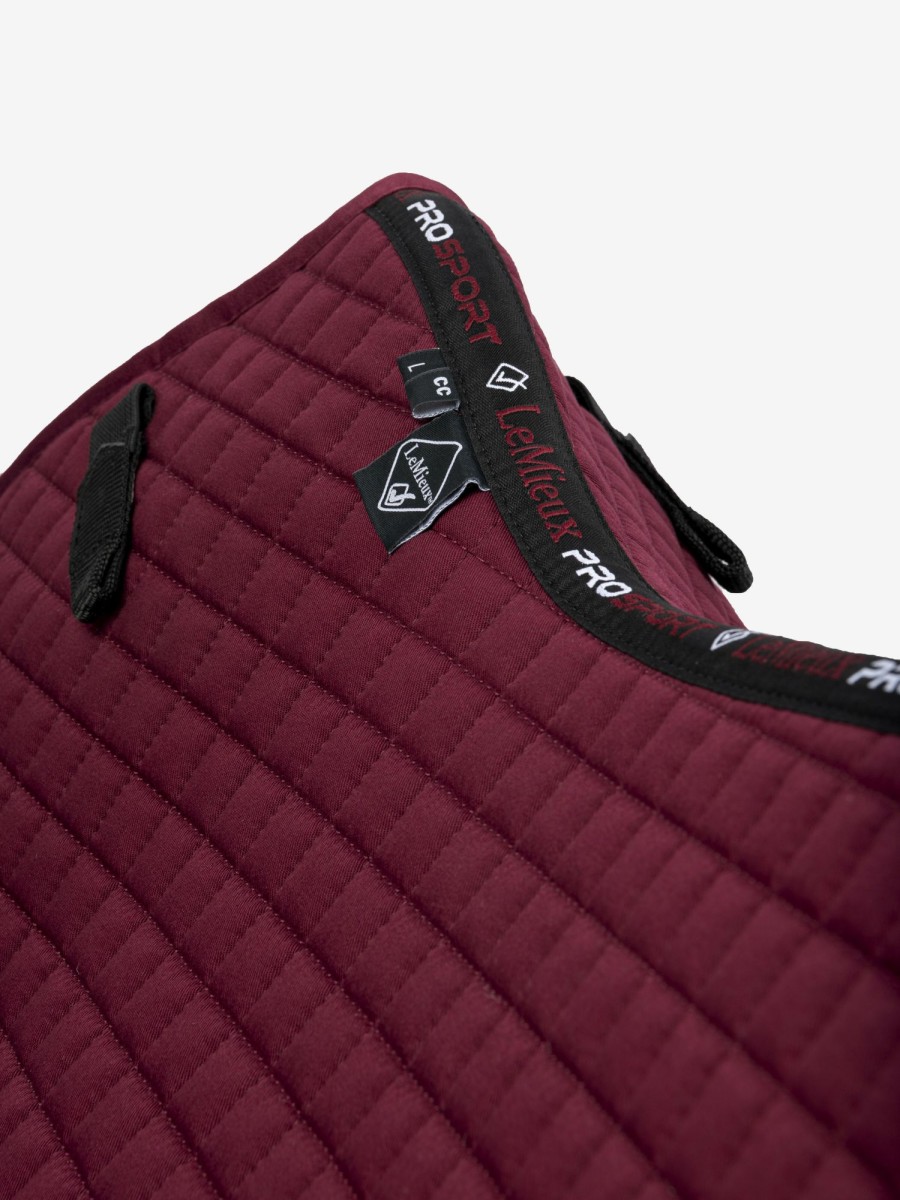 Saddle Pads LeMieux | Cotton Close Contact Square Burgundy