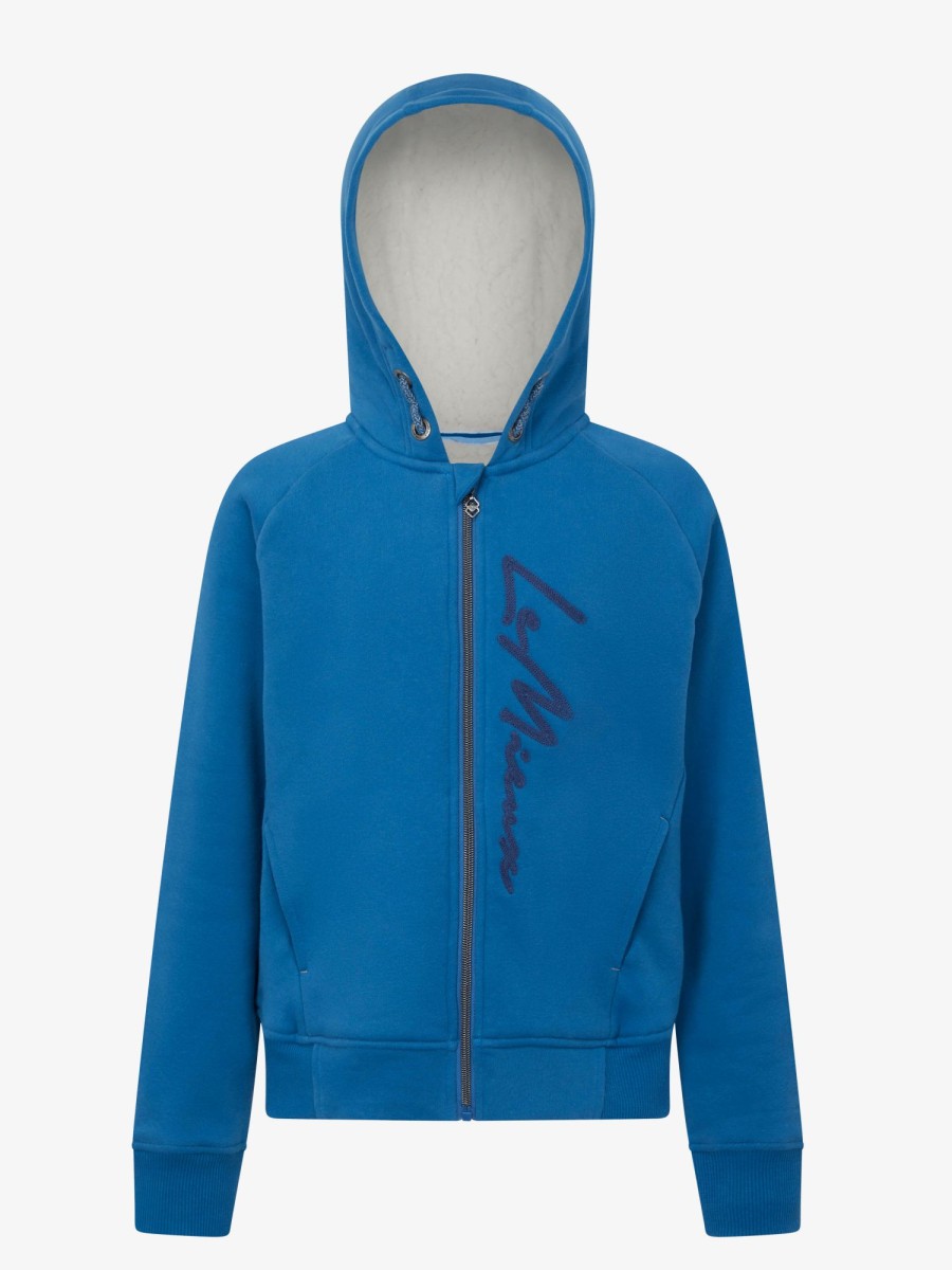 Clothing LeMieux Hoodies & Jumpers | Young Rider Sherpa Lined Hollie Hoodie Atlantic