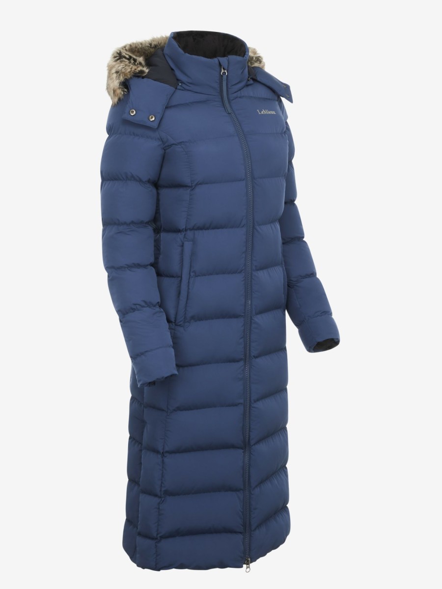 Clothing LeMieux Coats & Jackets | Harper Longline Puffer Coat Atlantic