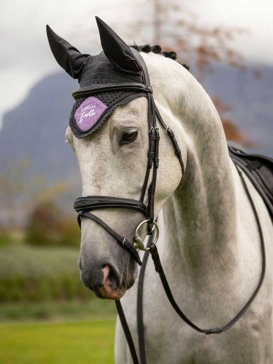 Horse LeMieux Earth Fly Hoods | Earth Fly Hood Thistle