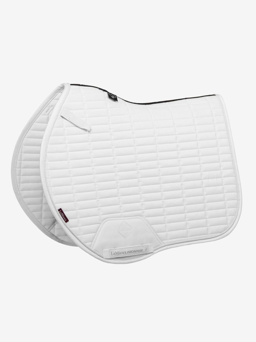 Saddle Pads LeMieux | Suede Eurojump Square White Large