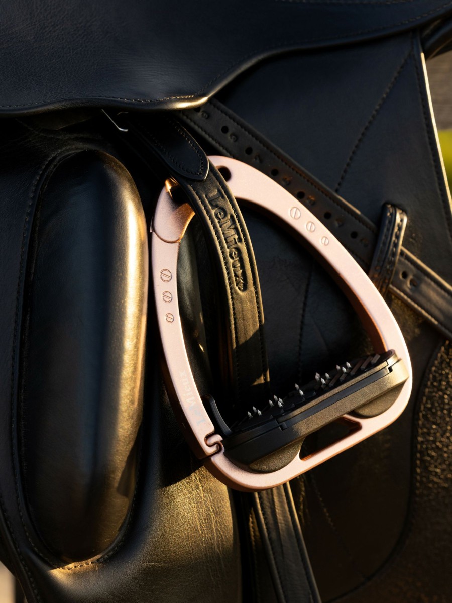 Horse LeMieux Stirrups & Leathers | Vector Control Stirrup Rose Gold One Size