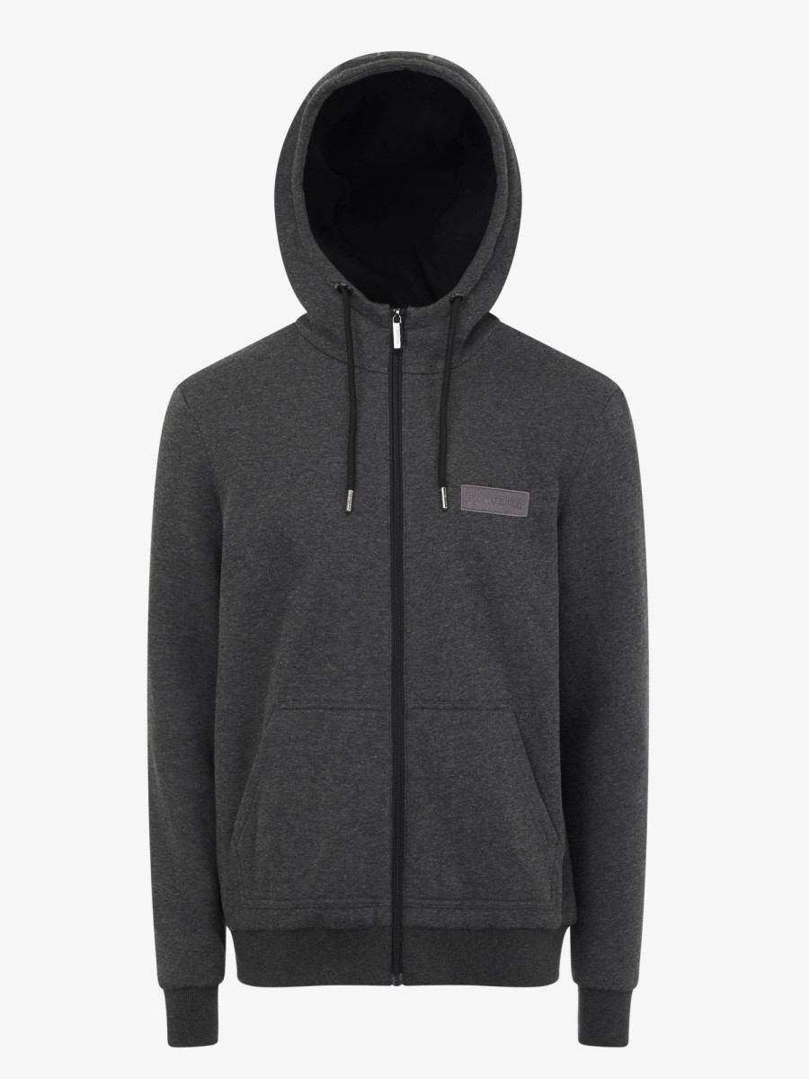 Clothing LeMieux Hoodies & Jumpers | Mens Zip Through Hoodie Graphite