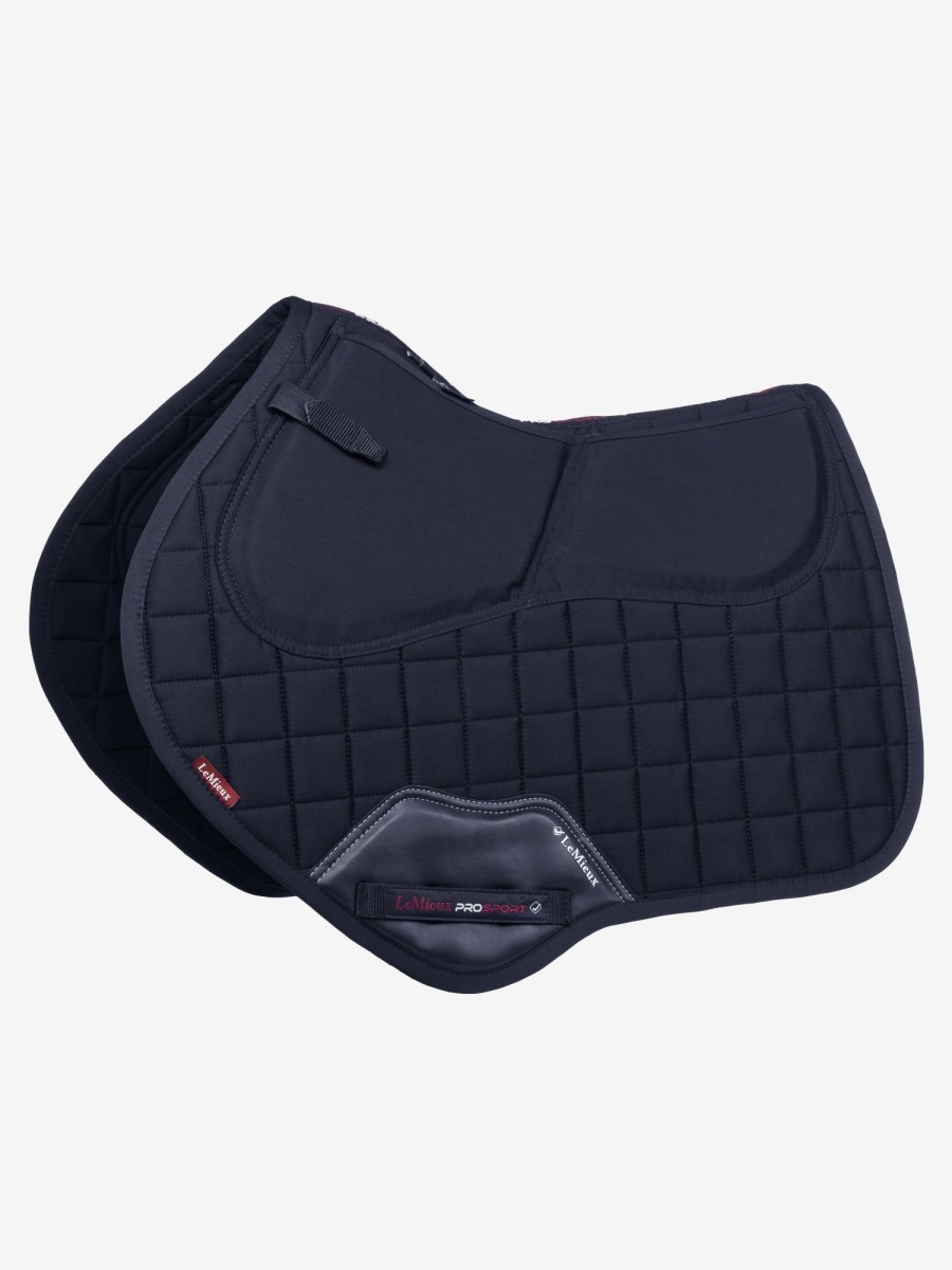 Saddle Pads LeMieux | Lemieux Navy Prosorb Square Close Contact Saddle Pad In Large