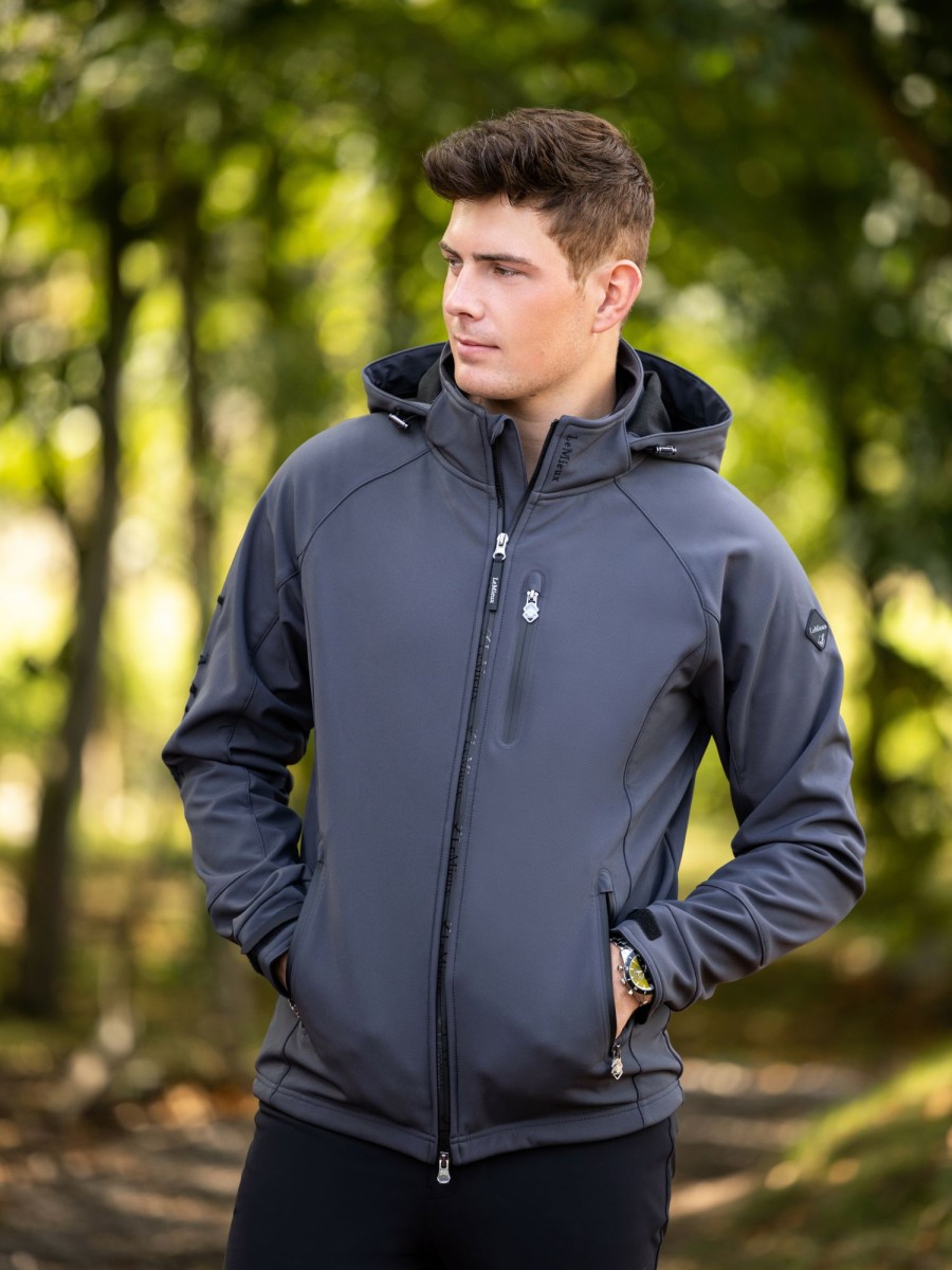 Clothing LeMieux Coats & Jackets | Mens Elite Soft Shell Jacket Anthracite