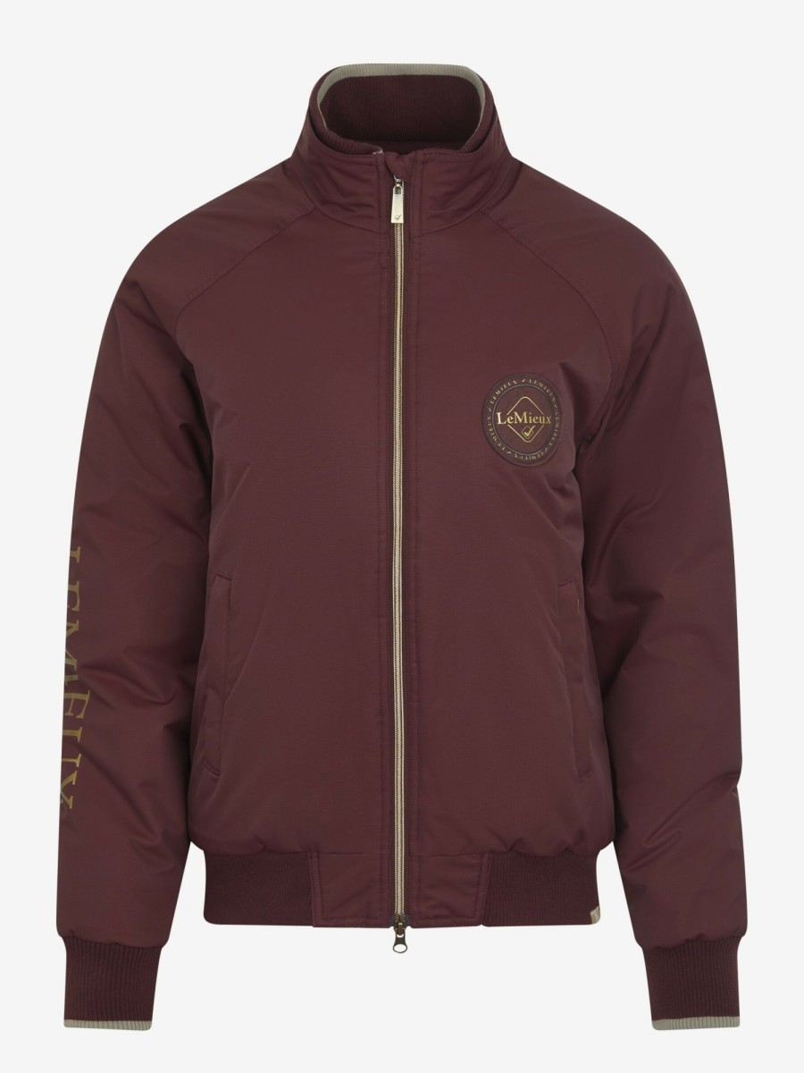 Clothing LeMieux Coats & Jackets | Elite Crew Jacket Burgundy