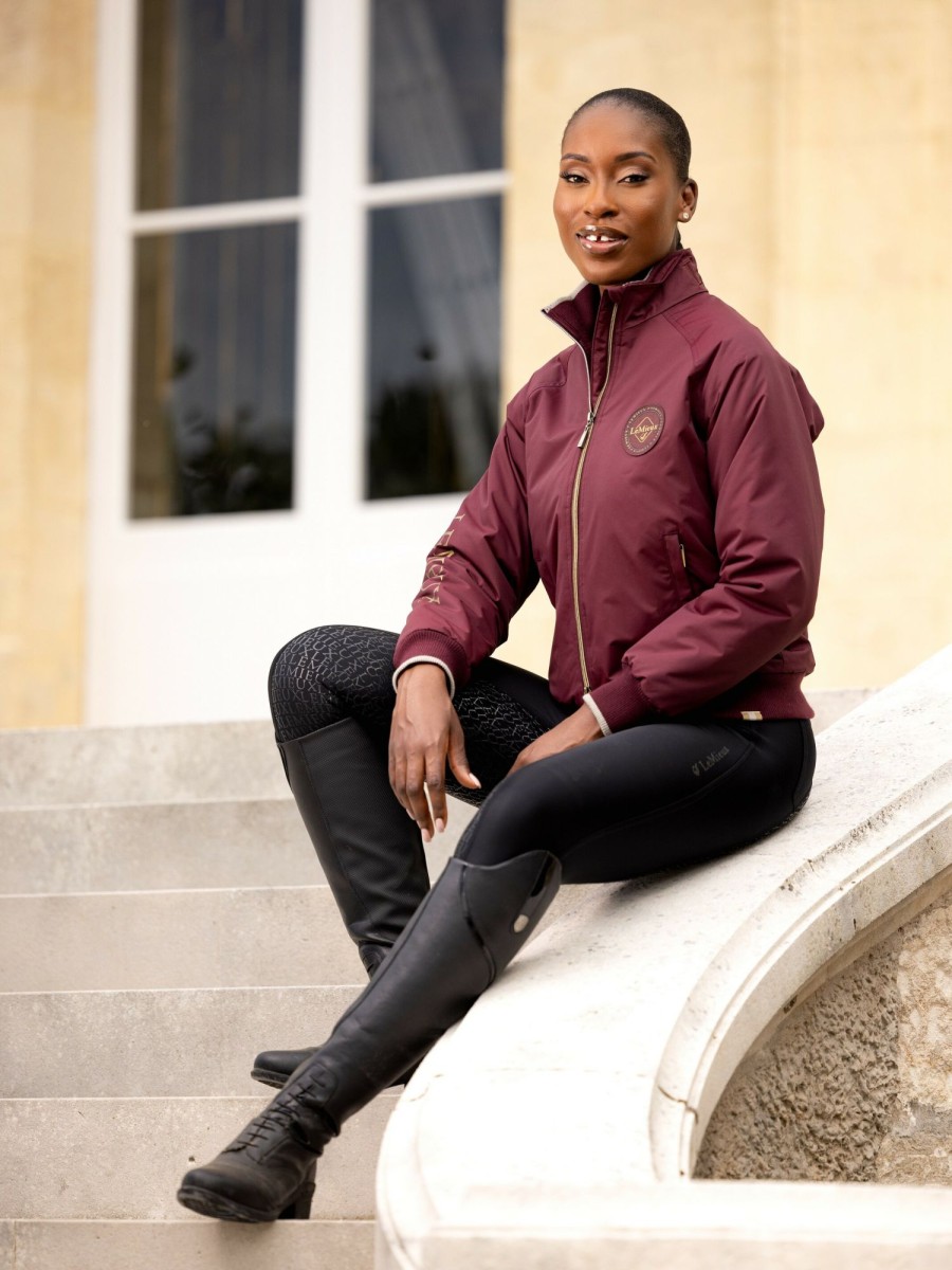 Clothing LeMieux Coats & Jackets | Elite Crew Jacket Burgundy